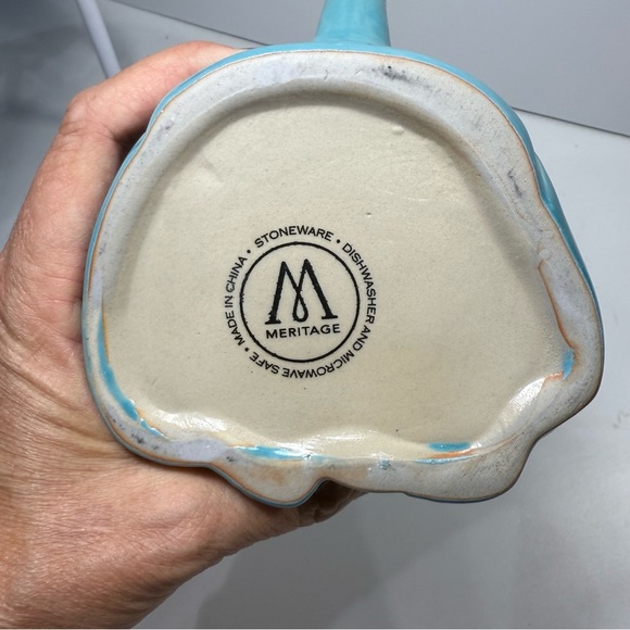 Meritage Turquoise Stoneware Buddha Mug - Picture 6 of 6